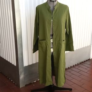 Eileen Fisher buttoned down maxi tunic sz L